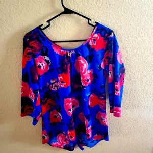 NWOT Small Floral Blouse